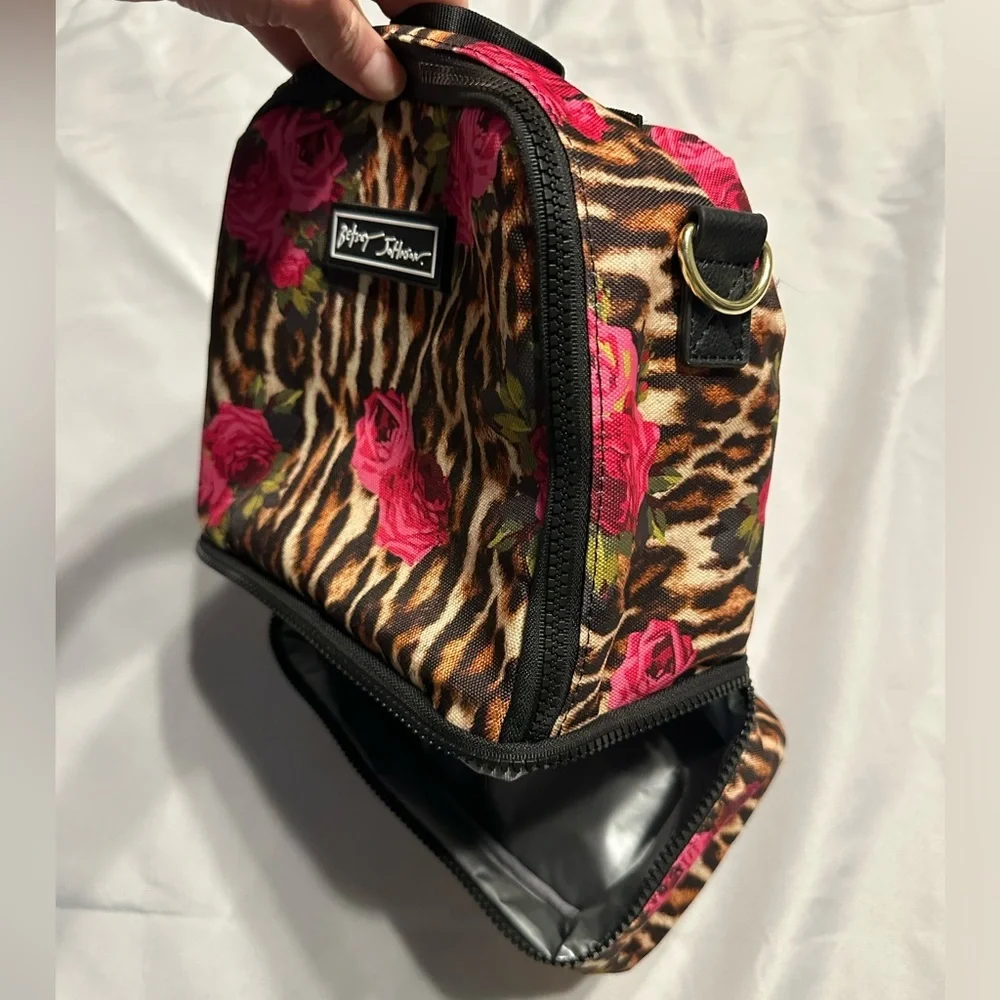 Betsey Johnson Floral Leopard Print Lunchbox